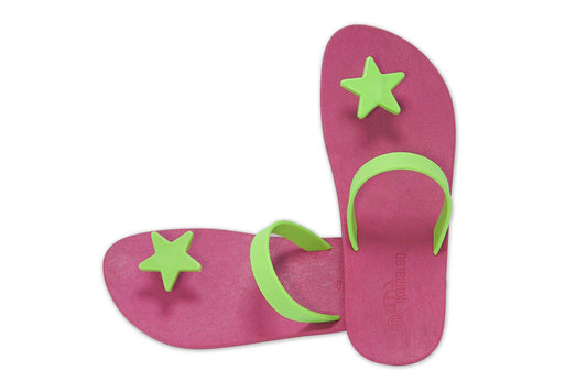 Poppi Star Pink Sole Lime Strap