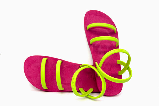Twin Slim Pink Sole Lime Strap