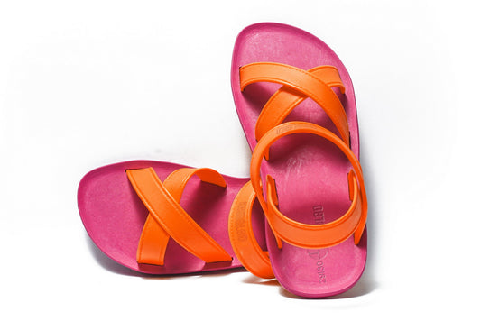 Cross Plus Kids Pink Sole Orange Strap