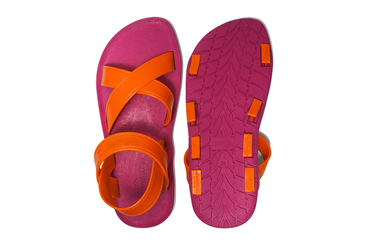 Cross Plus Pink Sole Orange Strap