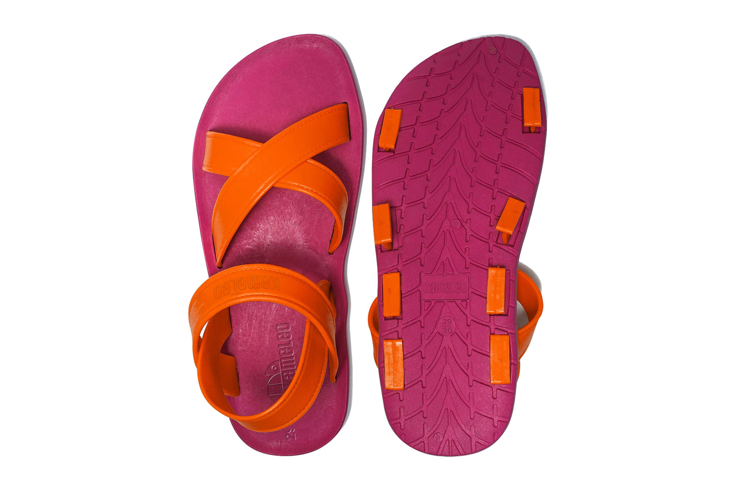 Cross Plus Kids Pink Sole Orange Strap