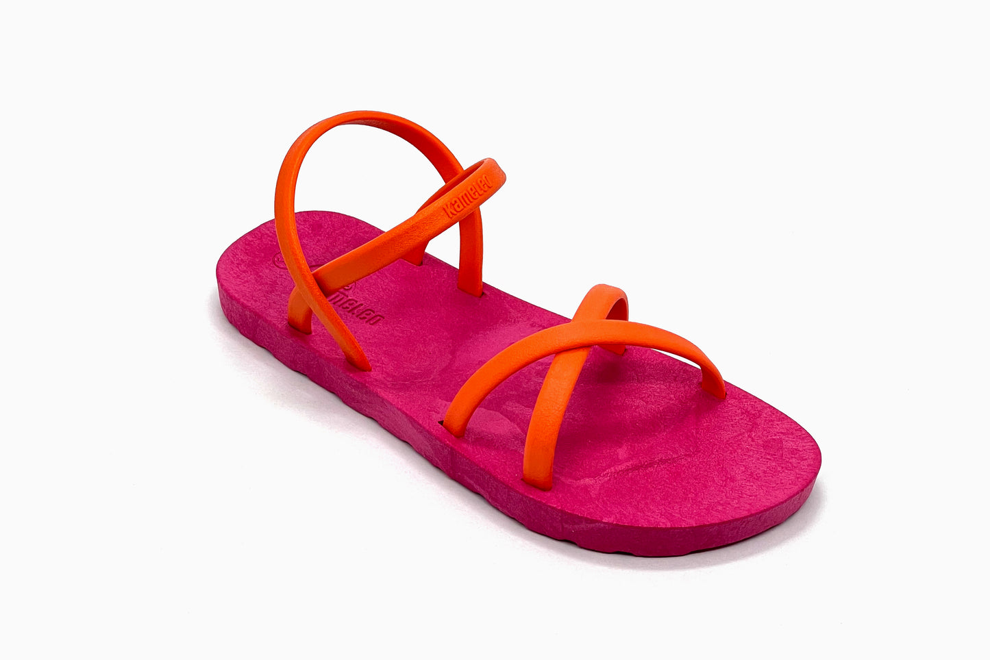 Cross Slim Pink Sole Orange Strap
