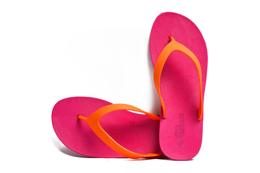 Flippy Pink Sole Orange Strap