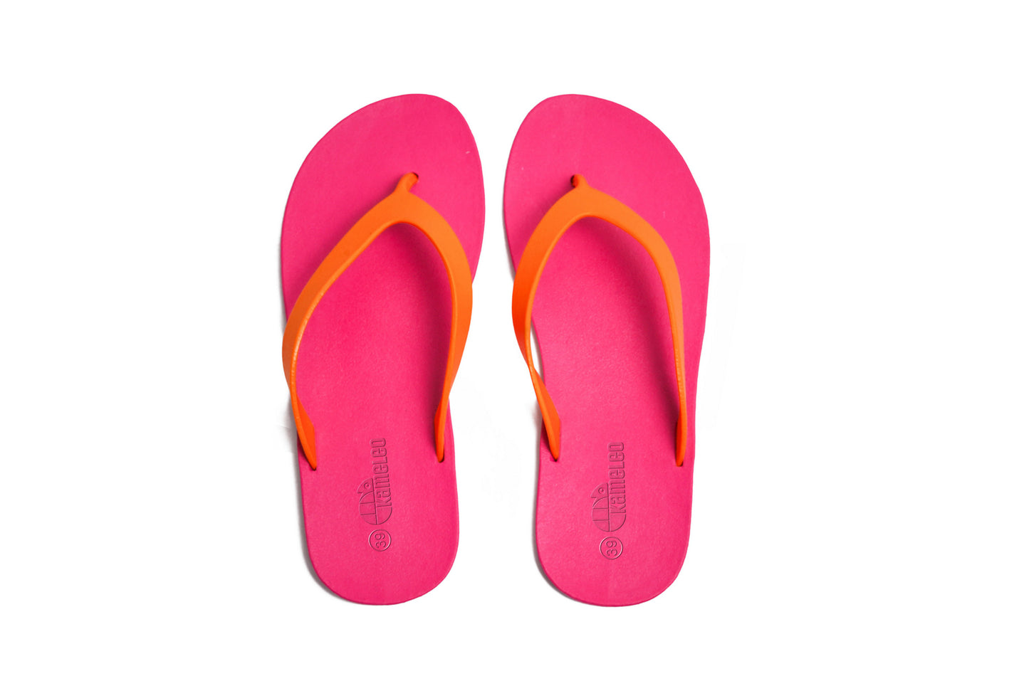 Flippy Pink Sole Orange Strap