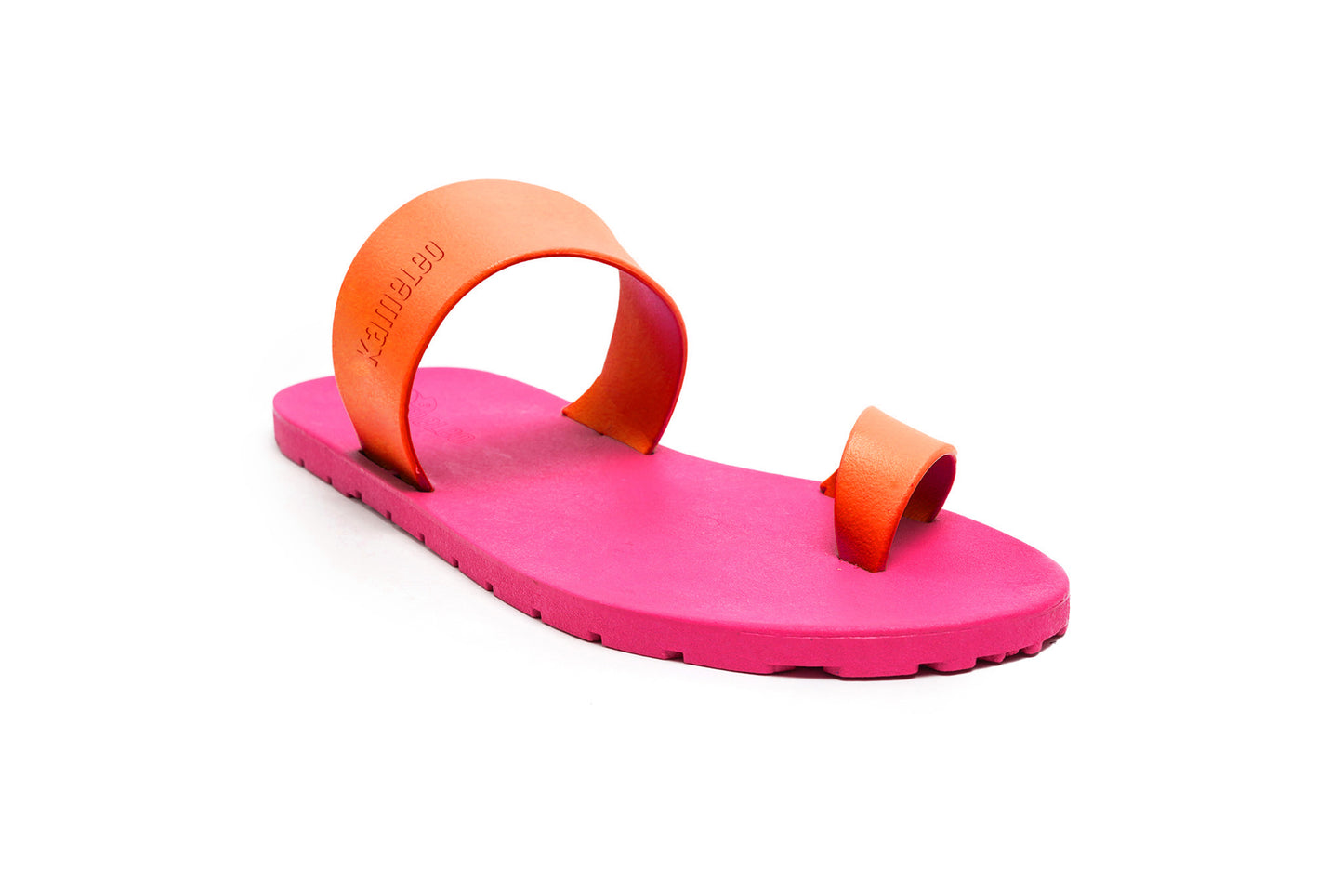 Pop Thumb Pink Sole Orange Strap