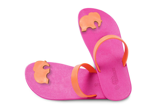 Poppi Ellie Pink Sole Orange Strap