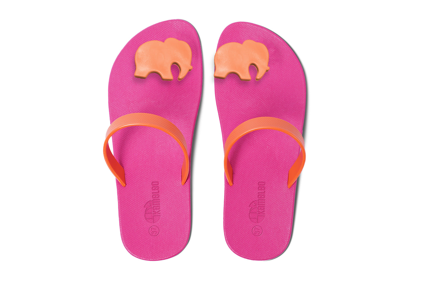 Poppi Ellie Pink Sole Orange Strap