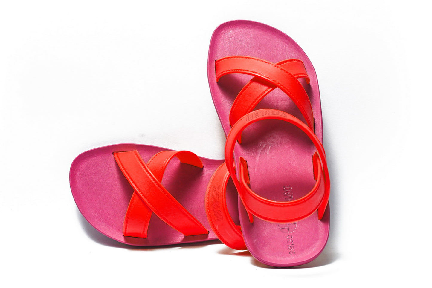 Cross Plus Kids Pink Sole Red Strap