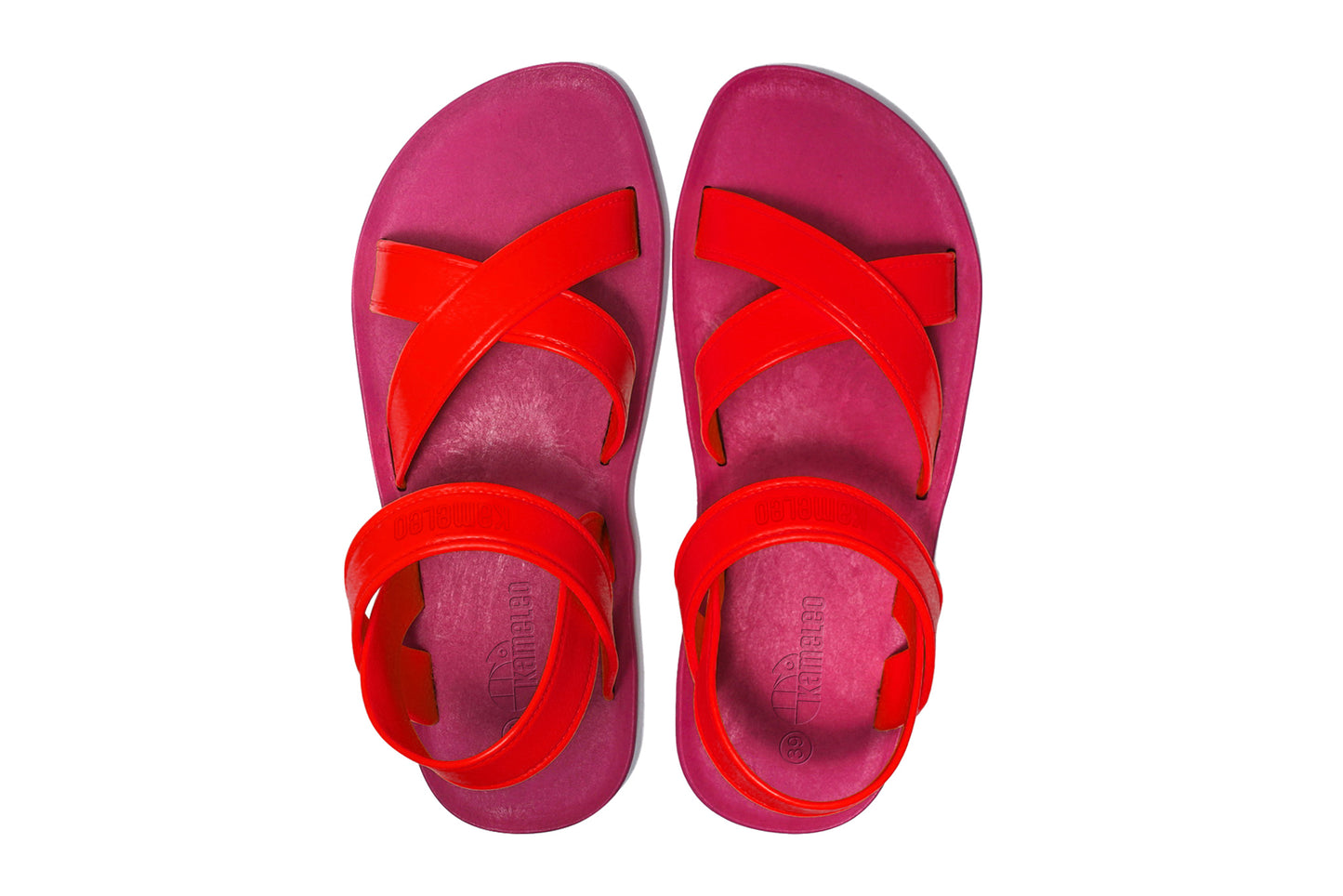 Cross Plus Pink Sole Red Strap