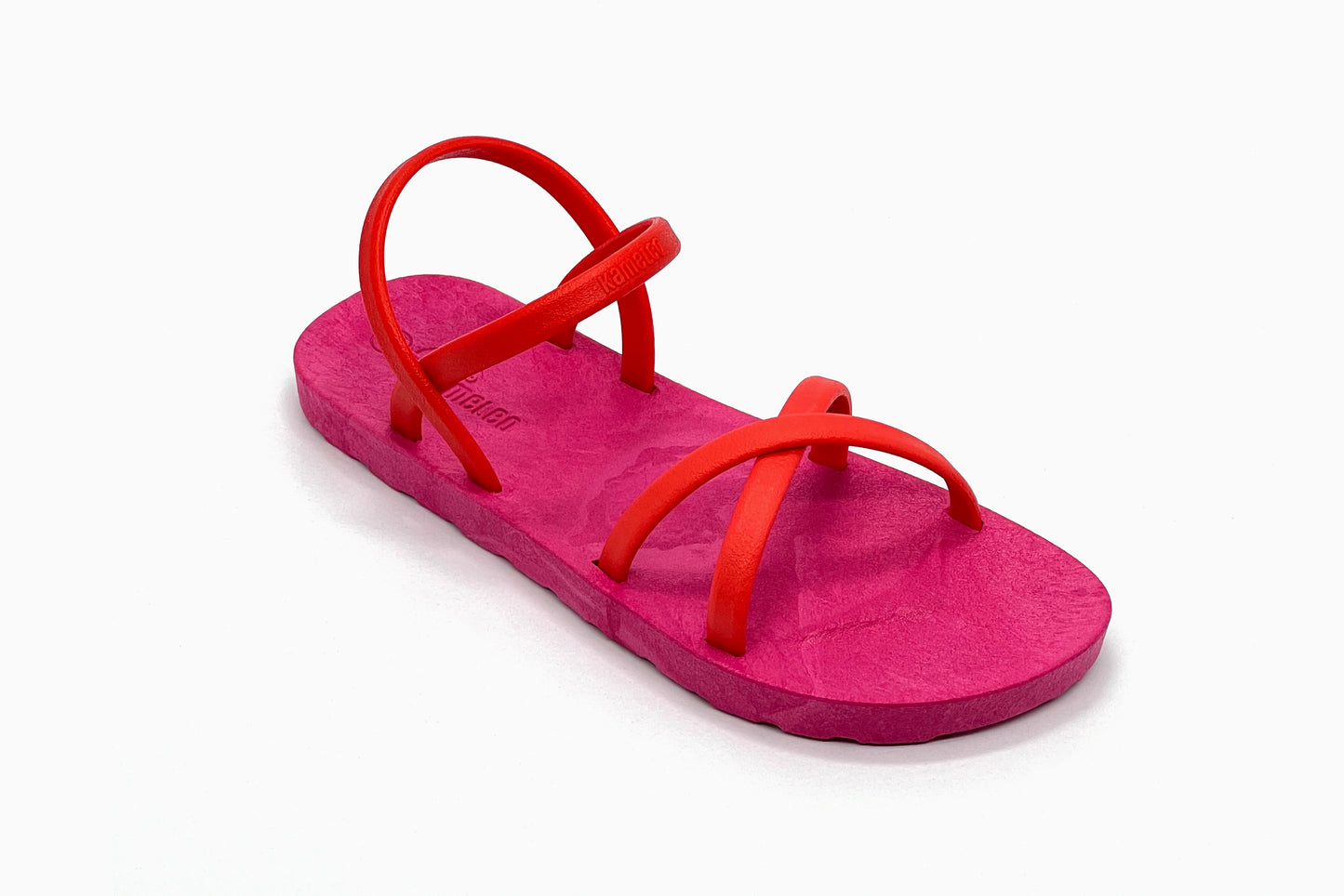 Cross Slim Pink Sole Red Strap