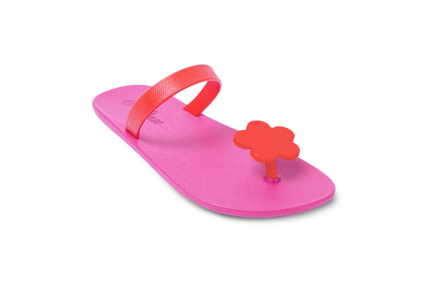 Poppi Flora Pink Sole Red Strap
