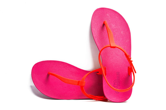 Saily Pink Sole Red Strap