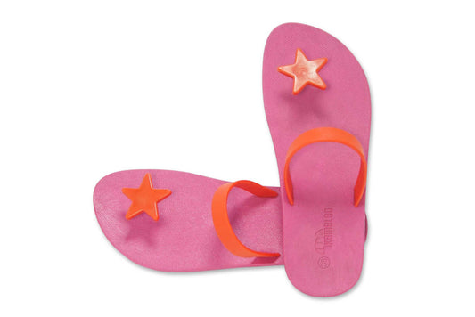 Poppi Star Pink Sole Red Strap
