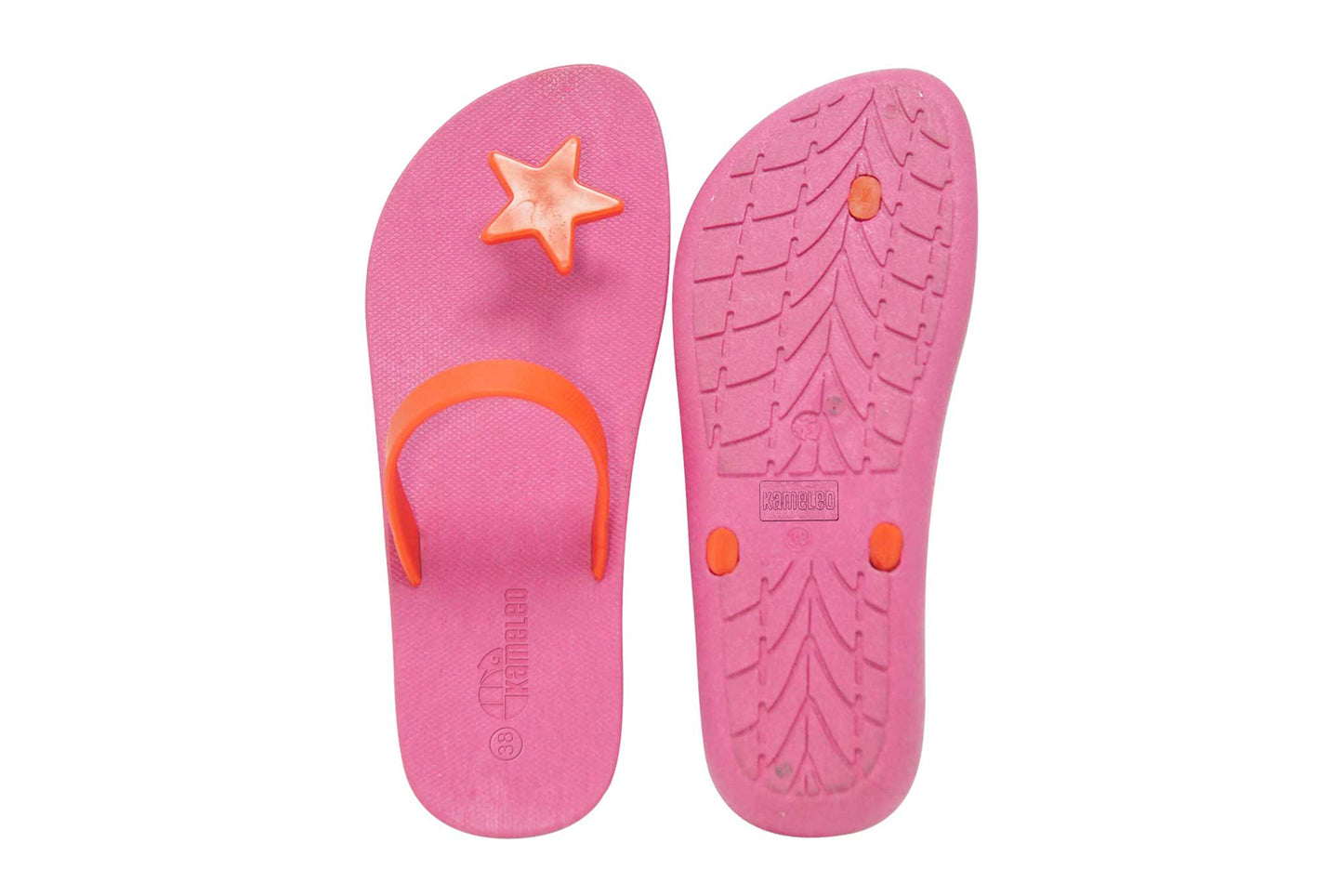 Poppi Star Pink Sole Red Strap