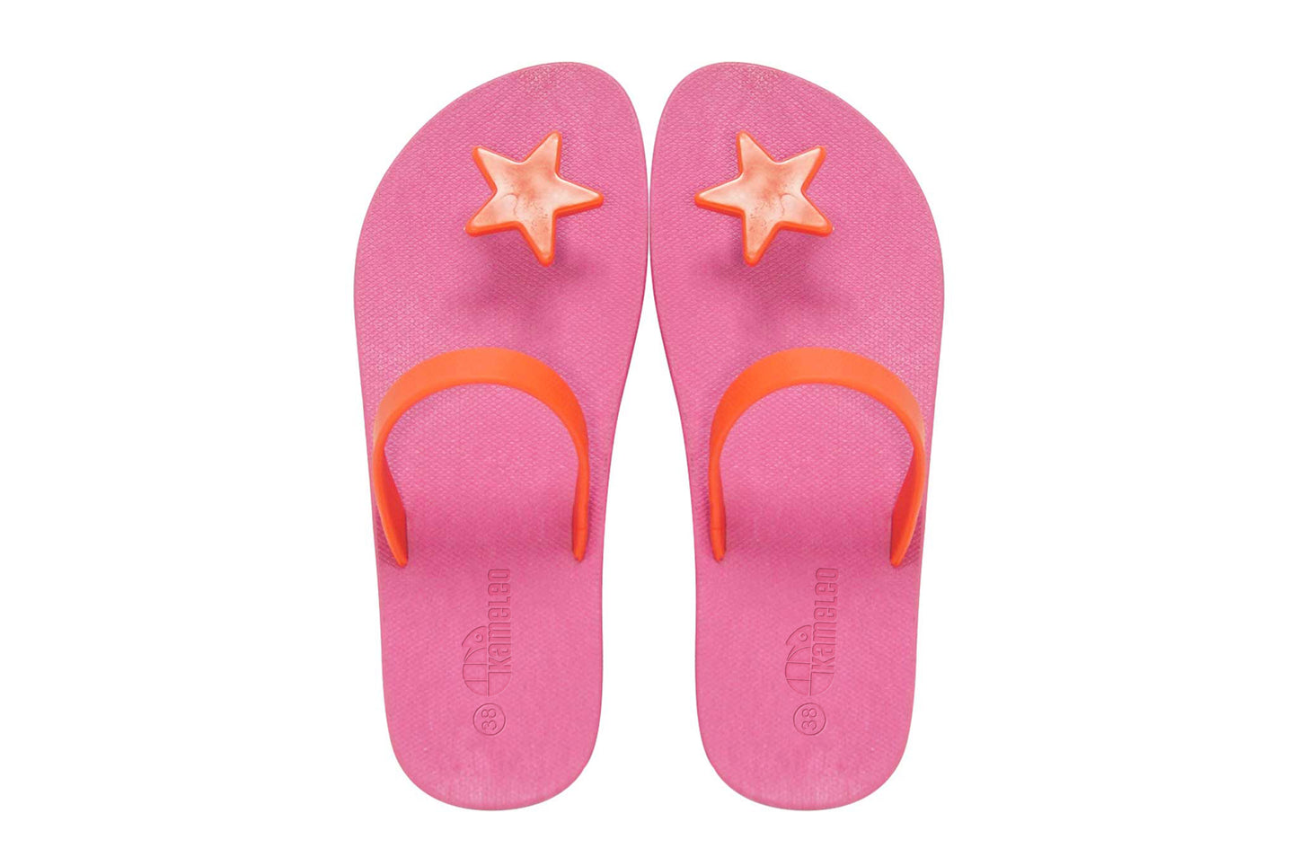 Poppi Star Pink Sole Red Strap