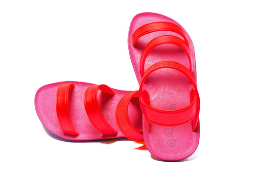 Twin Plus Pink Sole Red Strap