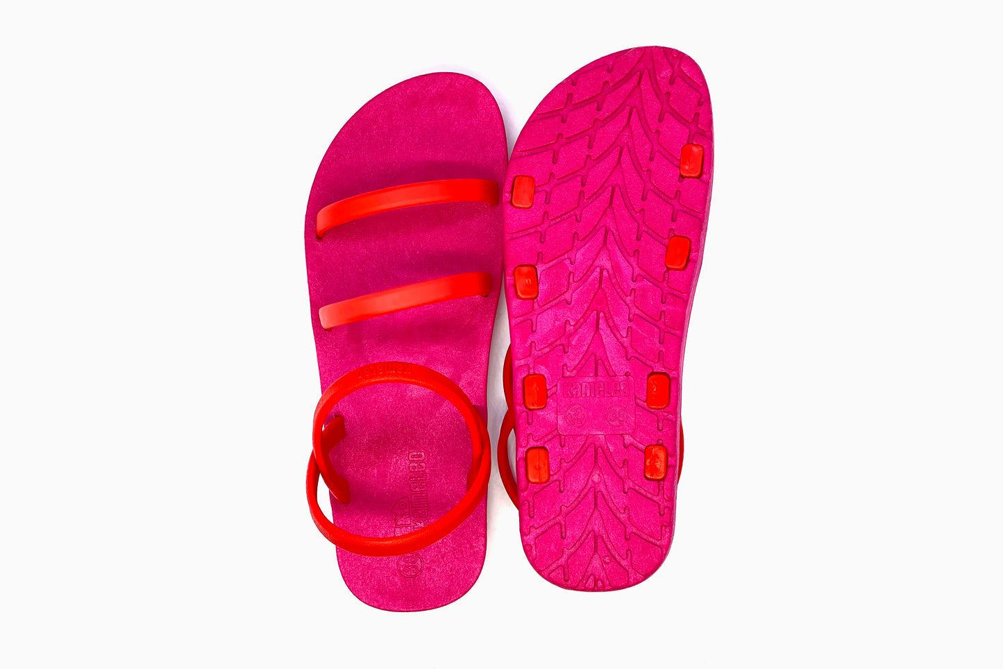 Twin Slim Pink Sole Red Strap