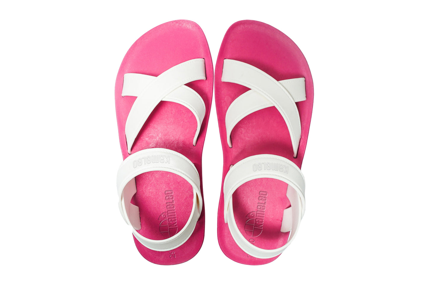 Cross Plus Kids Pink Sole White Strap