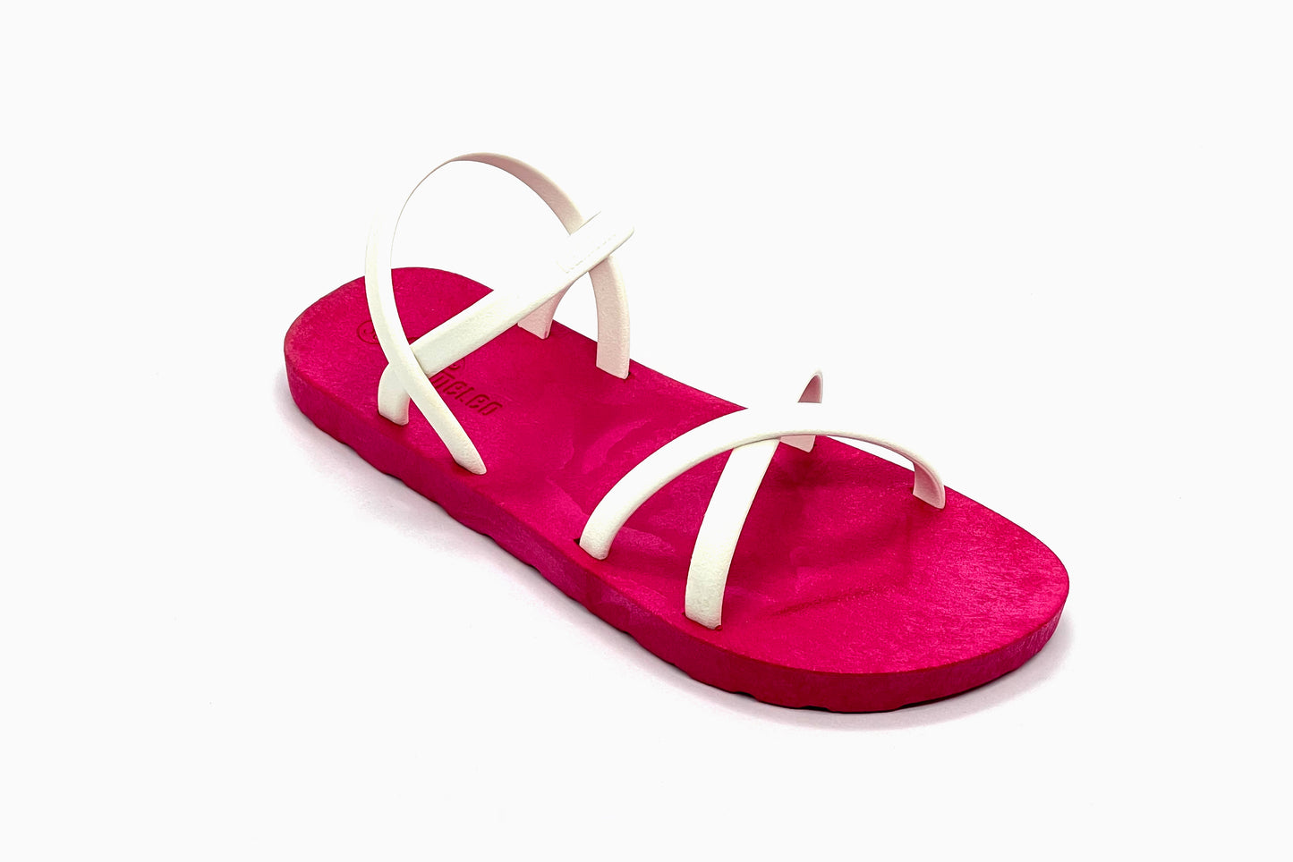 Cross Slim Pink Sole White Strap