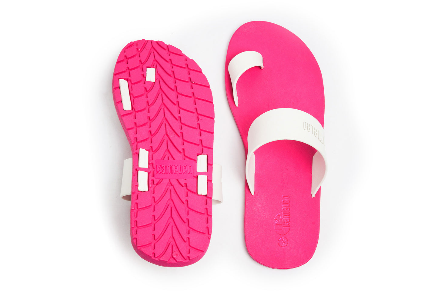 Pop Thumb Pink Sole White Strap