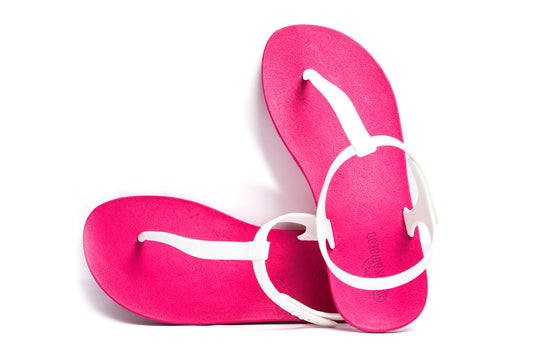 Saily Pink Sole White Strap