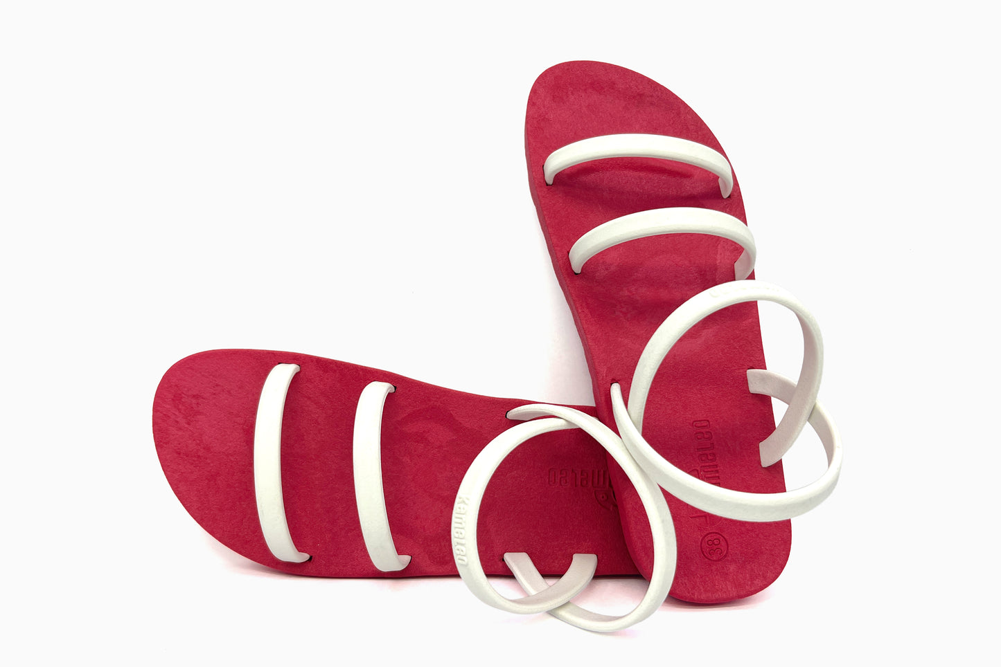 Twin Slim Pink Sole White Strap