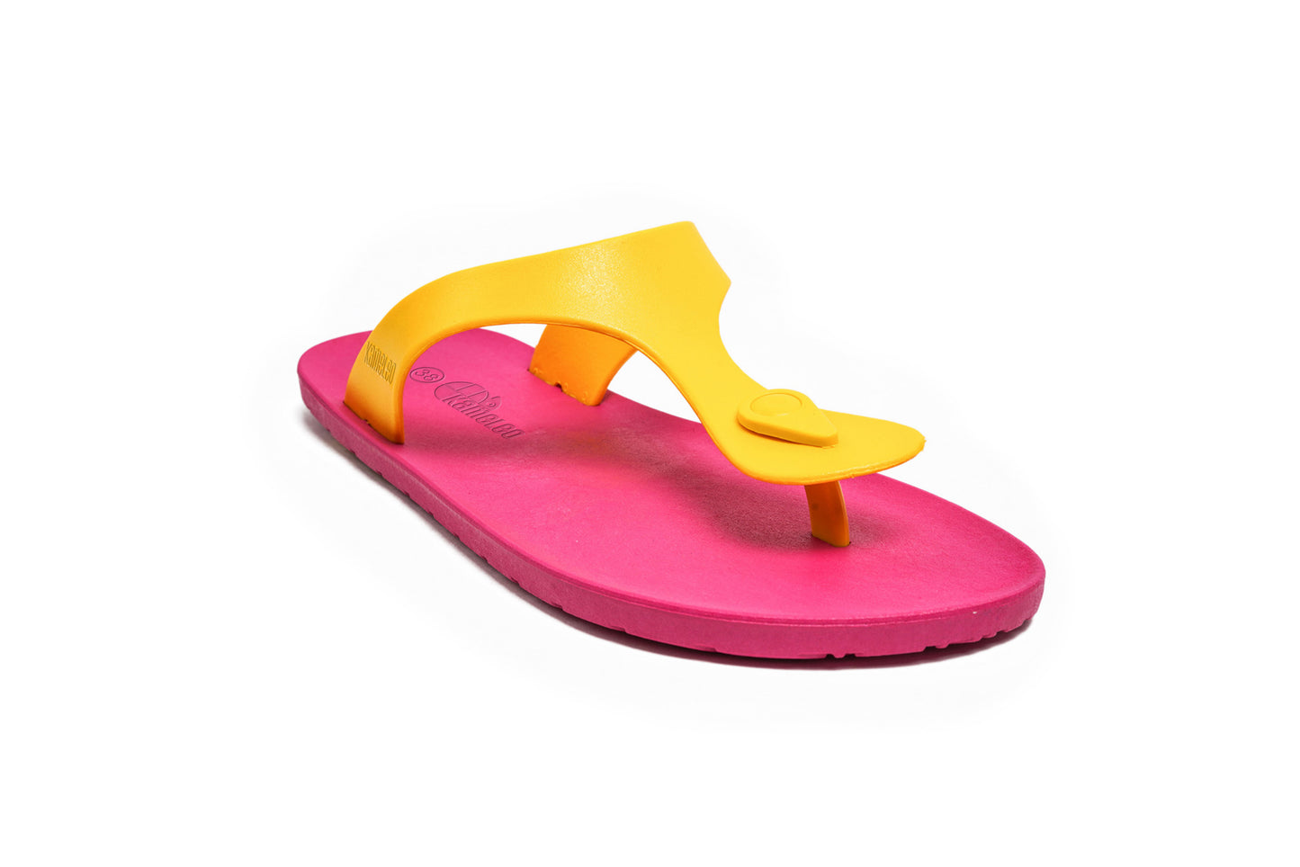 Candy Pink Sole Yellow Strap