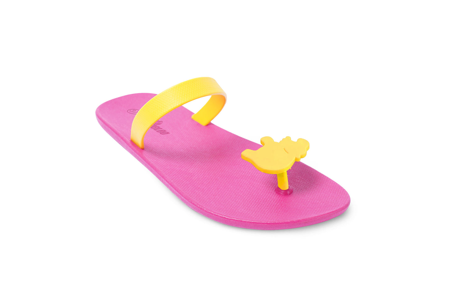 Poppi Hippo Pink Sole Yellow Strap