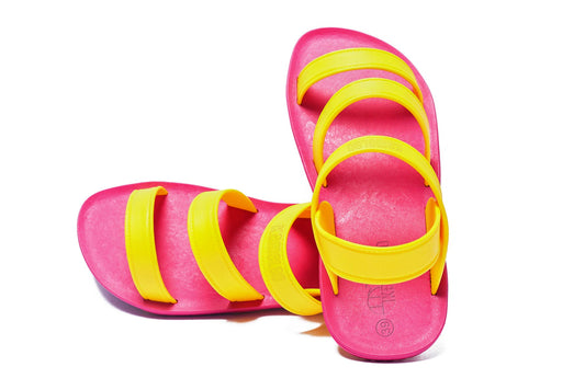 Twin Plus Pink Sole Yellow Strap