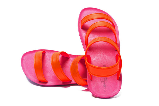 Twin Plus Kids Pink Sole Orange Strap