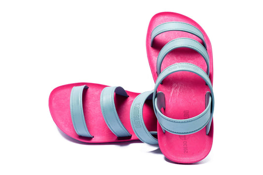 Twin Plus Kids Pink Sole Grey Strap