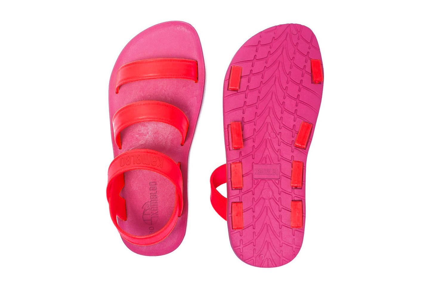 Twin Plus Kids Pink Sole Red Strap