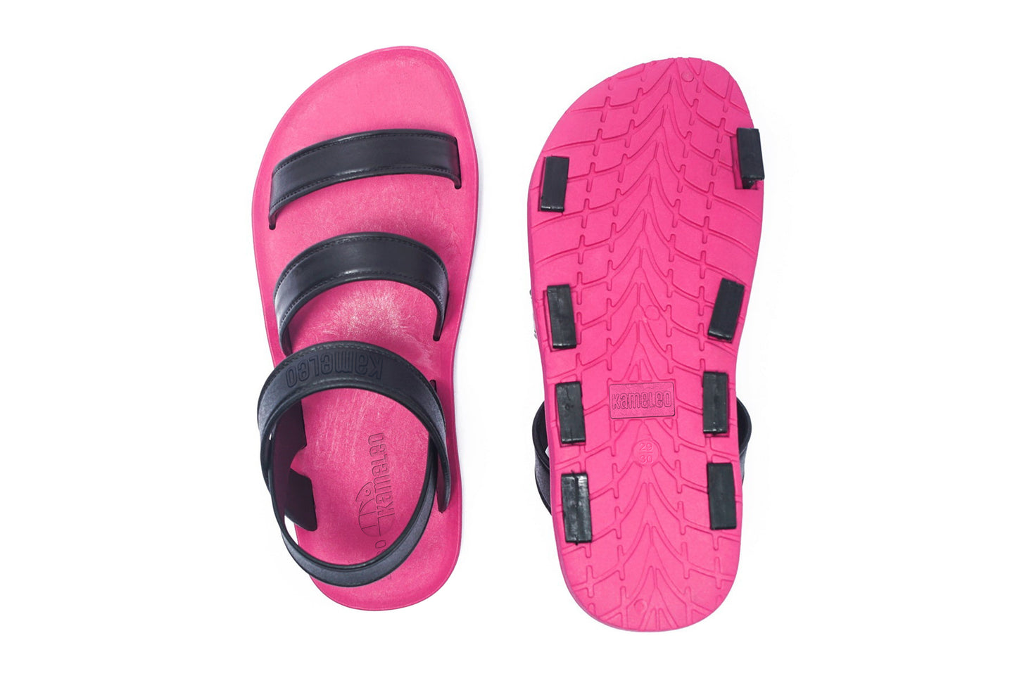 Twin Plus Kids Pink Sole Black Strap