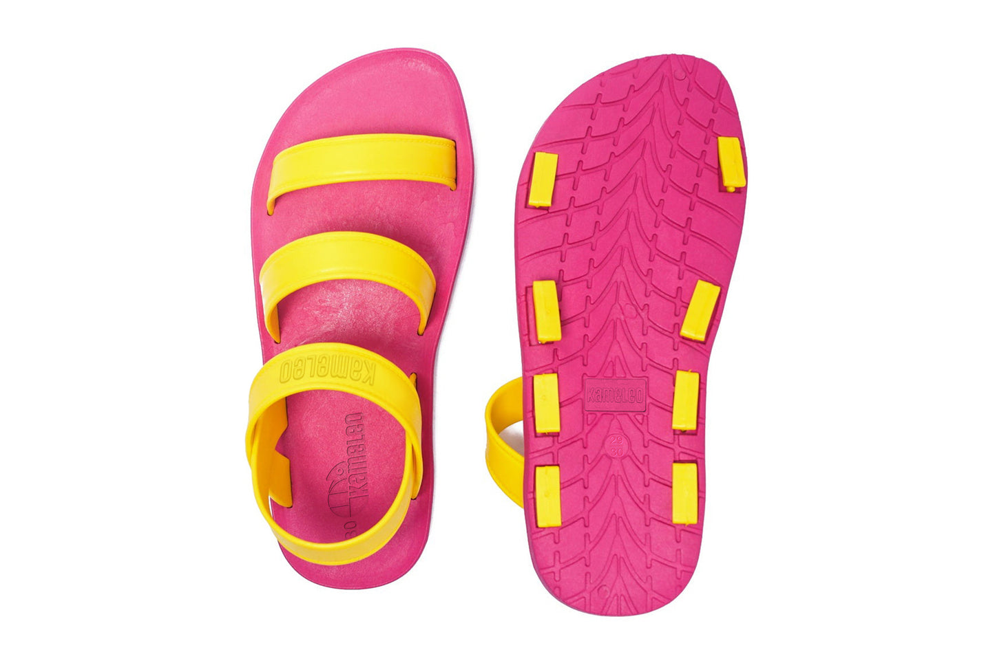 Twin Plus Kids Pink Sole Yellow Strap