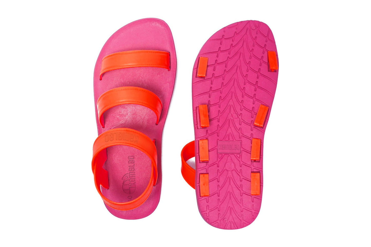 Twin Plus Kids Pink Sole Orange Strap