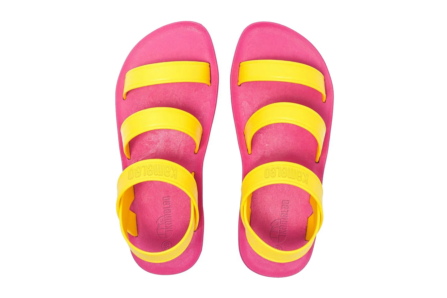Twin Plus Pink Sole Yellow Strap