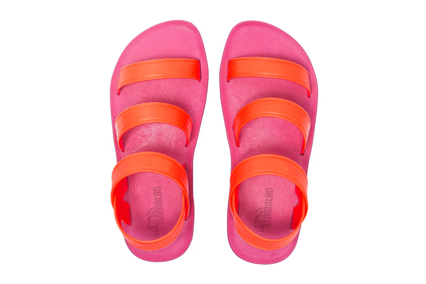 Twin Plus Kids Pink Sole Orange Strap