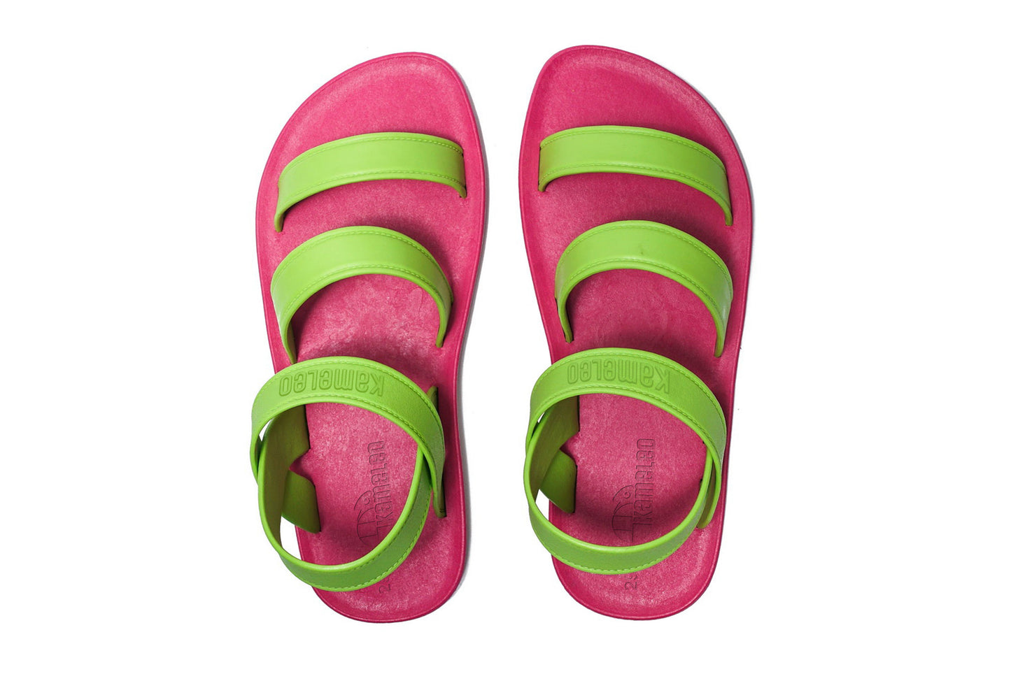 Twin Plus Kids Pink Sole Lime Strap