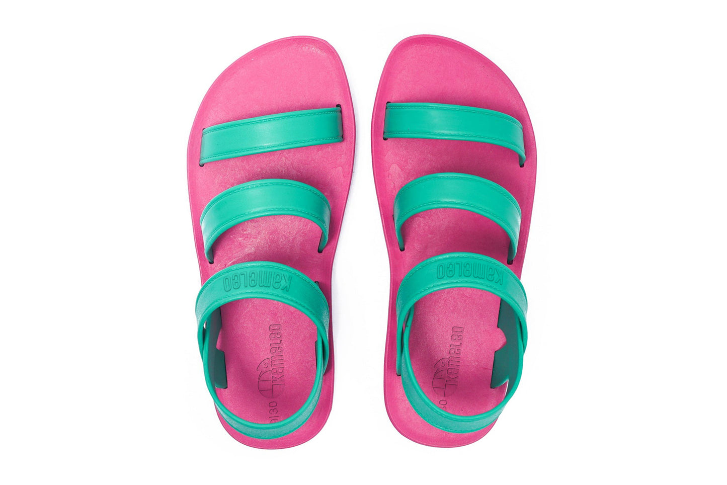 Twin Plus Kids Pink Sole Green Strap
