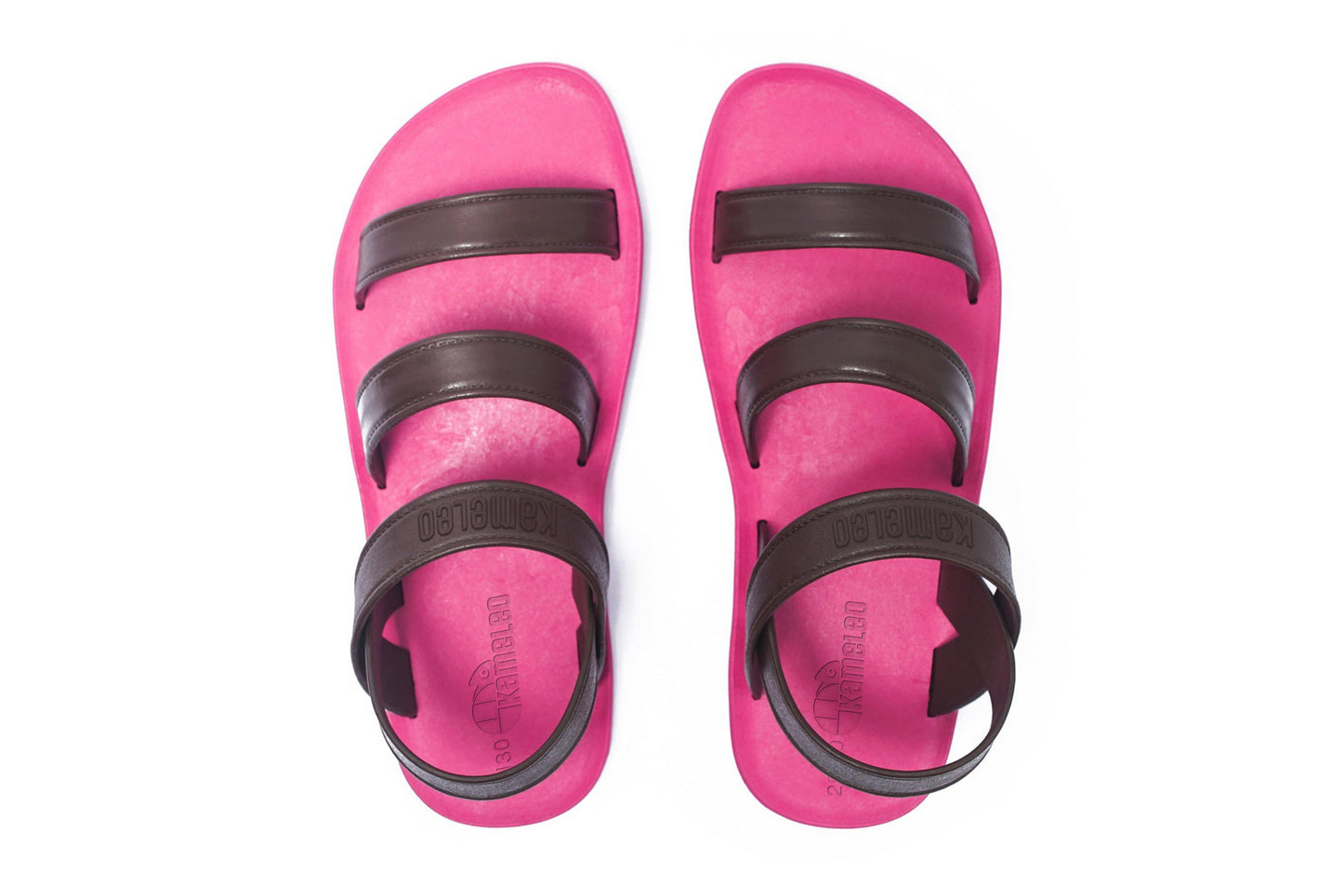 Twin Plus Kids Pink Sole Brown Strap