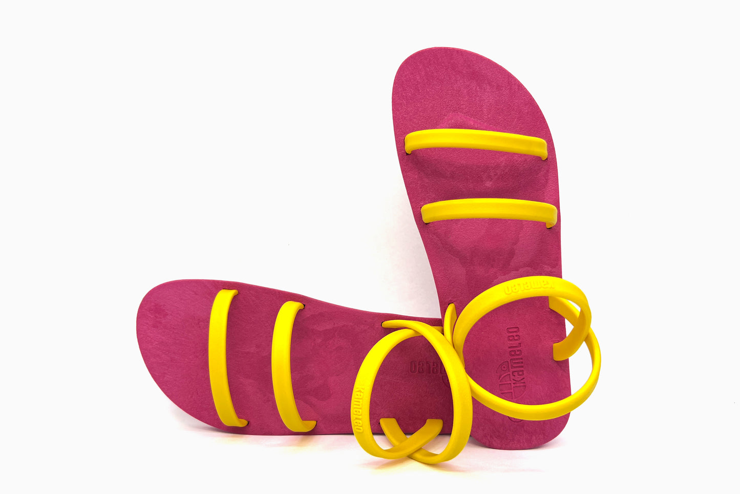 Twin Slim Pink Sole Yellow Strap