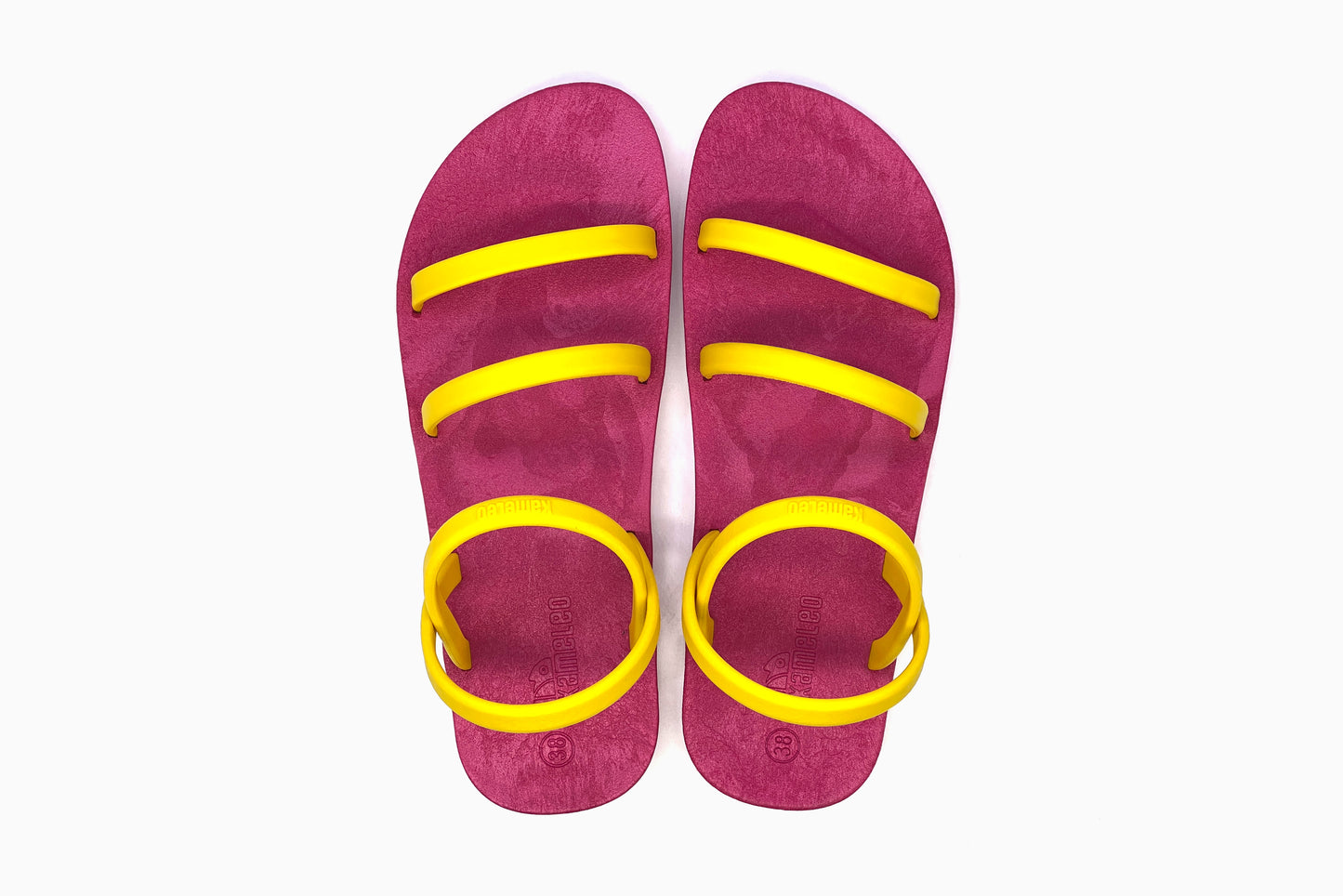 Twin Slim Pink Sole Yellow Strap
