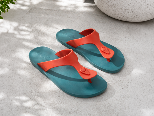 Candy Green Sole Red Strap