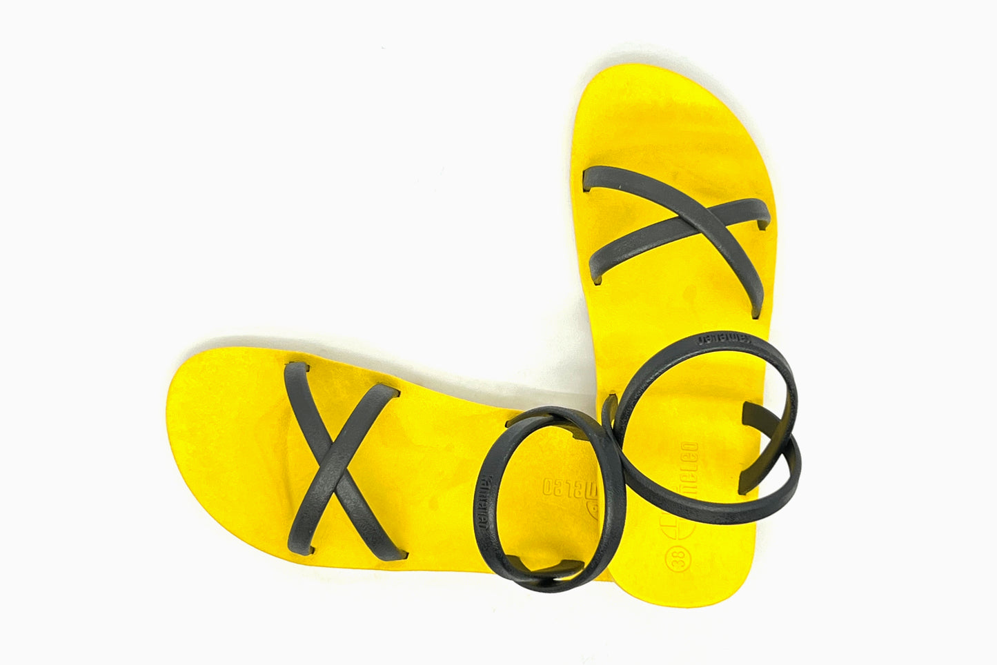Cross Slim Yellow Sole Black Strap
