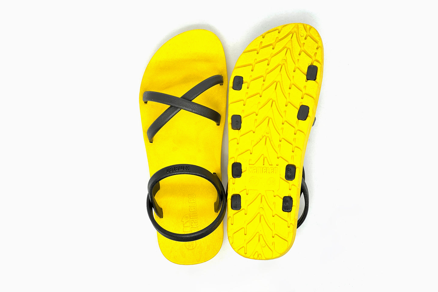Cross Slim Yellow Sole Black Strap