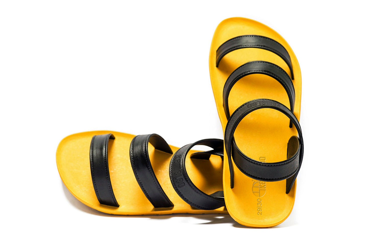 Twin Plus Kids Yellow Sole Black Strap