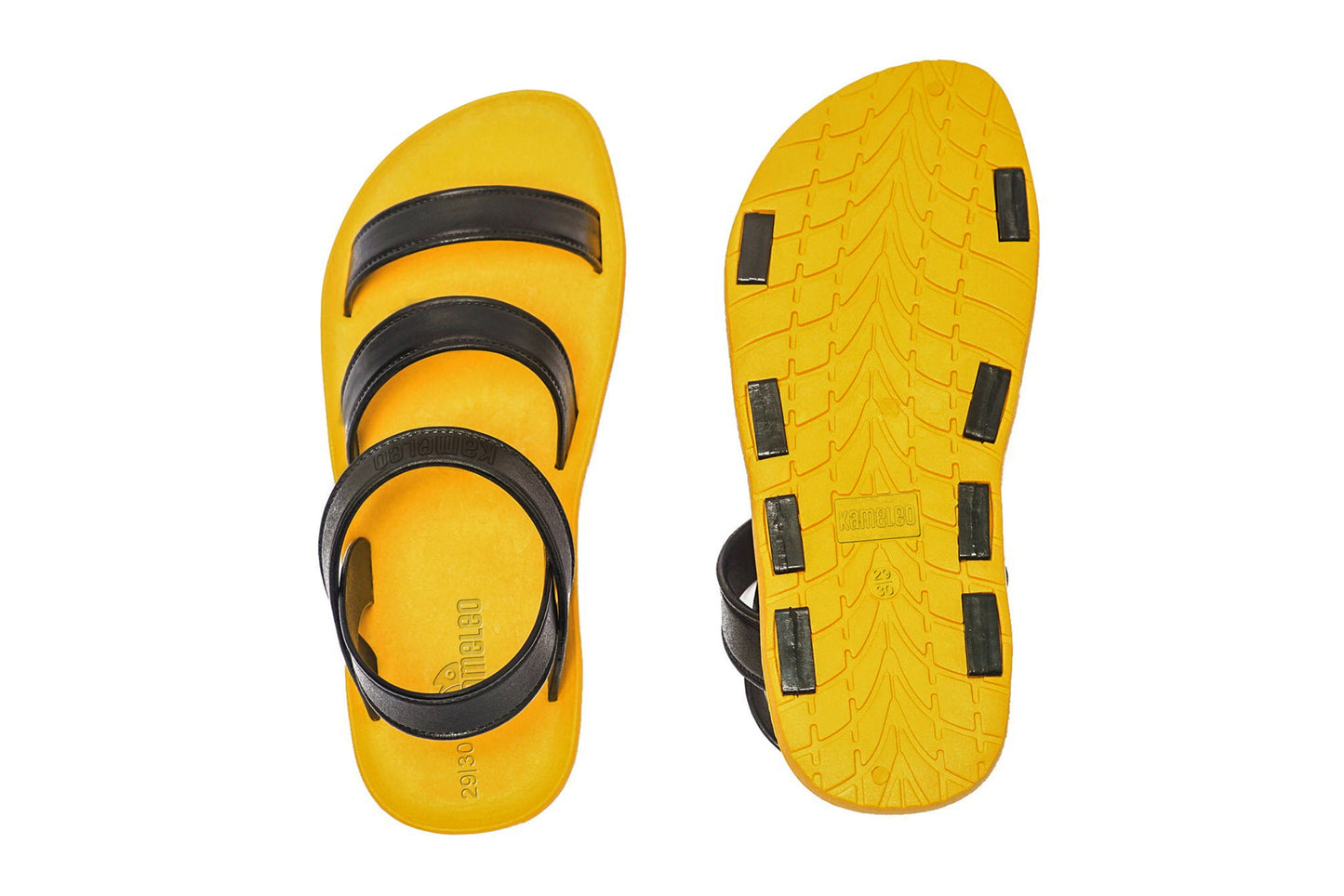 Twin Plus Kids Yellow Sole Black Strap