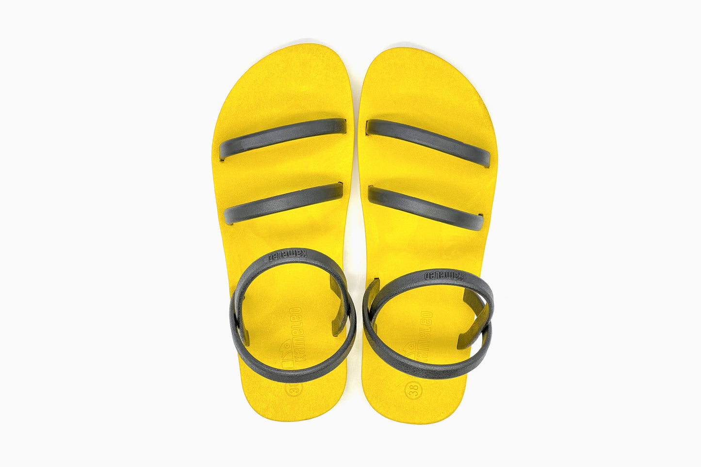 Twin Slim Yellow Sole Black Strap