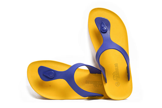 Candy Yellow Sole Blue Strap