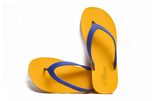 Flippy Yellow Sole Blue Strap
